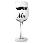 SET DE 2 COPAS DE VINO MR & MRS