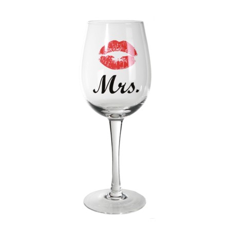 SET DE 2 COPAS DE VINO MR & MRS