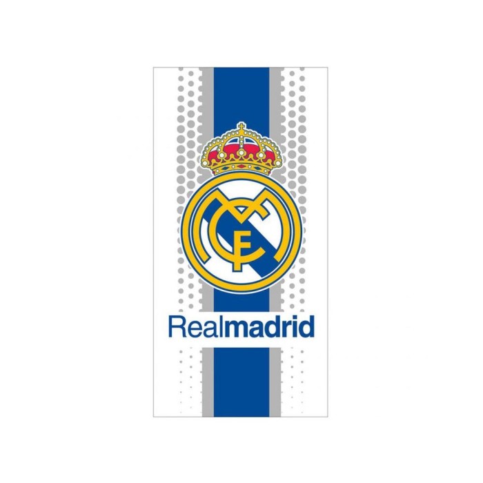TOALLA DE PLAYA REAL MADRID BLANCA