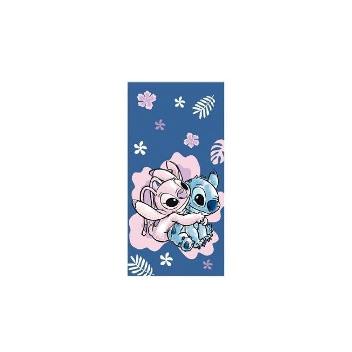 TOALLA PLAYA ANGEL Y STITCH