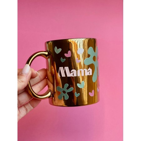 TAZA DORADA MAMÁ