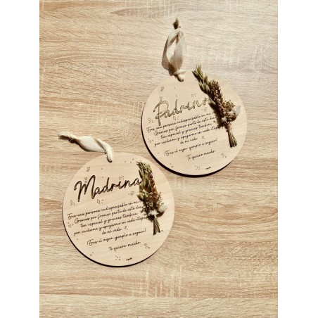 PLACA DEDICATORIA MADRINA