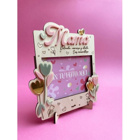 MARCO DE FOTOS MADERA MAMÁ