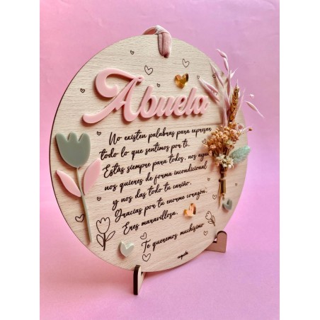 PLACA DEDICATORIA ABUELA
