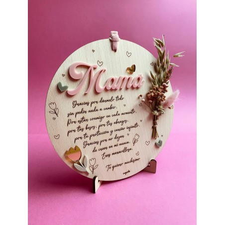 PLACA DEDICATORIA MAMÁ