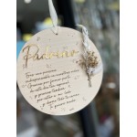 PLACA DEDICATORIA PADRINO