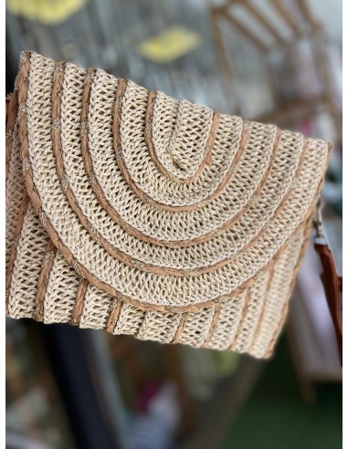 CARTERA PLANA RAFIA CAMELIA