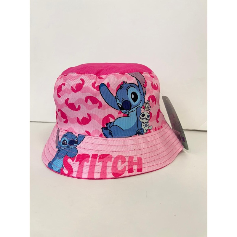GORRO PESCADOR STITCH ROSA