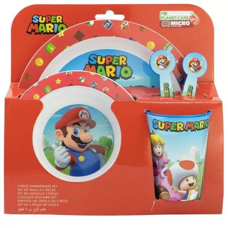 SET VAJILLA INFANTIL SUPER MARIO
