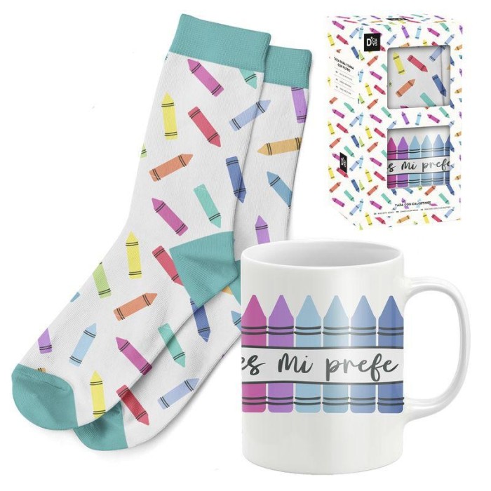 SET REGALO TAZA CON CALCETÍN PROFE