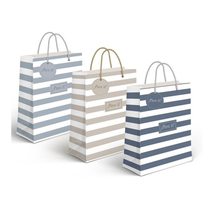 BOLSA PAPEL M RAYAS