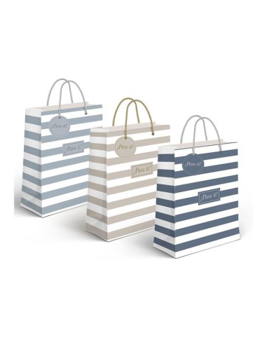 BOLSA PAPEL M RAYAS