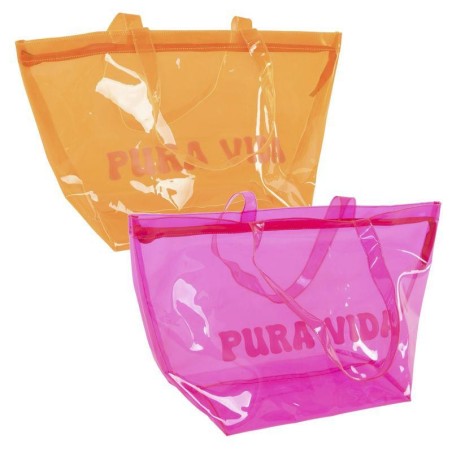 BOLSO XL TRANSPARENTE FLUOR