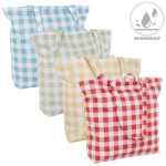 BOLSA PLAYA CON CREMALLERA WATERPROOF VICHY