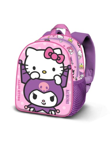 MOCHILA HELLO KITTY Y KUROMI 3D