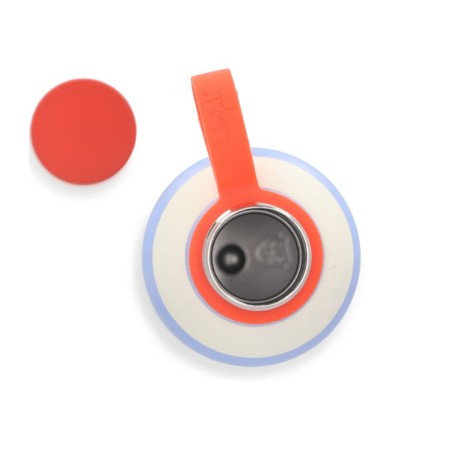 BOTELLA TÉRMICA RAYAS AZUL Y BEIGE - CAMINANDO BAJ