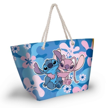 BOLSO PLAYA LILO Y STITCH AZUL