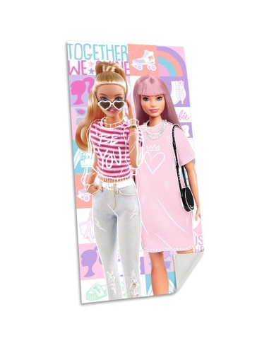 TOALLA BARBIE MICROFIBRA 140X70CM