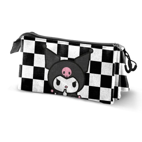 ESTUCHE PORTATODO KUROMI TRIPLE