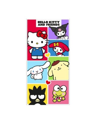 TOALLA DE PLAYA HELLO KITTY AND FRIENDS