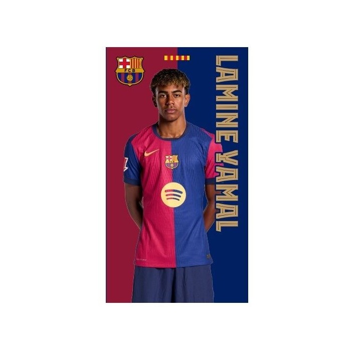 TOALLA FC BARCELONA LAMINE YAMAL MICROFIBRA