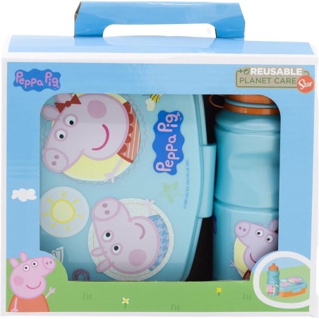 SET SANDWICHERA Y BOTELLA PEPPA PIG