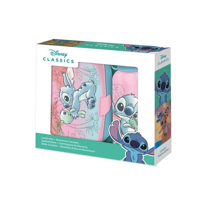 SET SANDWICHERA Y BOTELLA STITCH