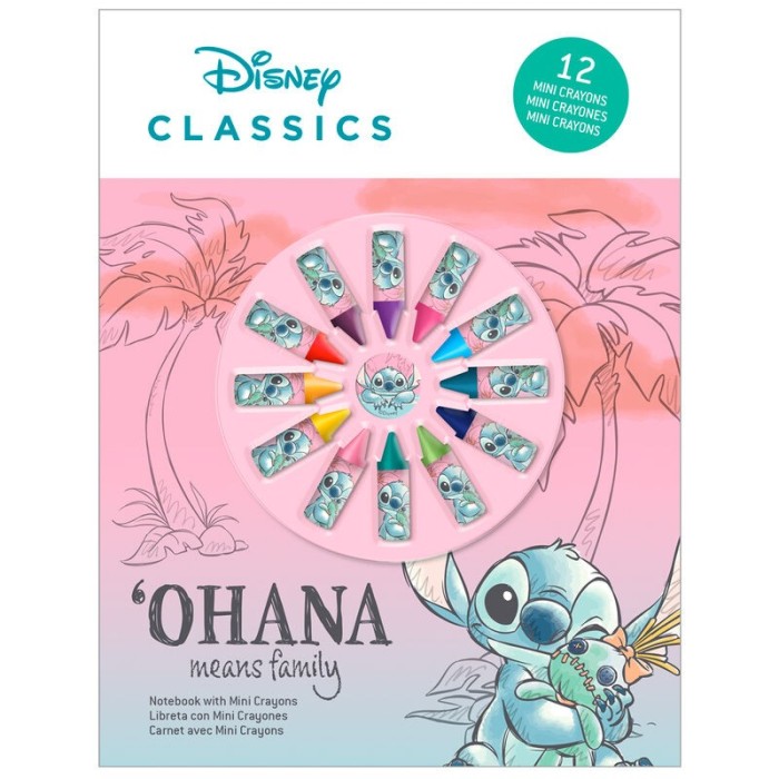 LIBRETA CON PINTURAS STITCH