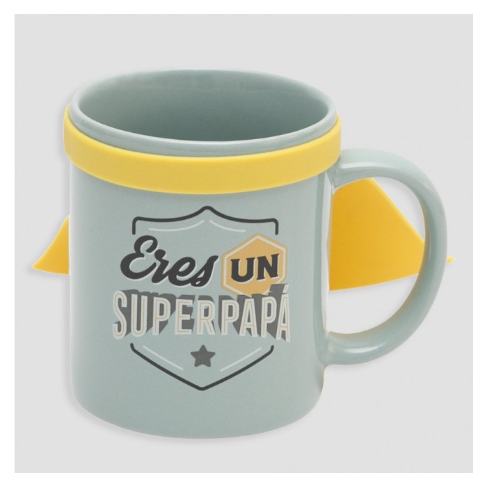 TAZA CON CAPA - ERES UN SUPERPAPÁ