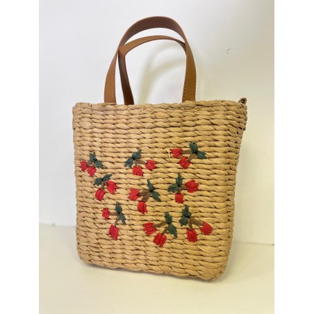 BANDOLERA RAFIA FRUTAS