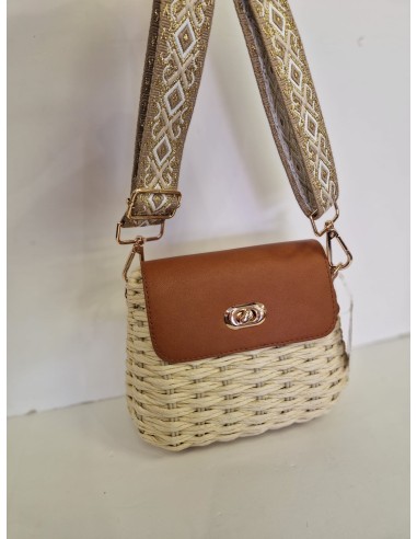 BOLSO RAFIA PEQUEÑO CORREA