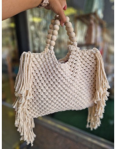 BOLSO CROCHET ASA MADERA