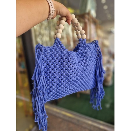 BOLSO CROCHET ASA MADERA