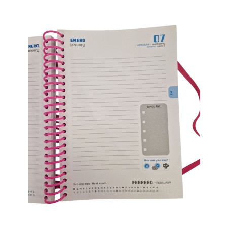 AGENDA DIARIA ESCOLAR 2025-26 FLORES