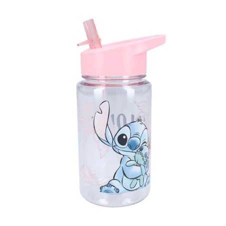 BOTELLA CON PAJITA STITCH 450ML