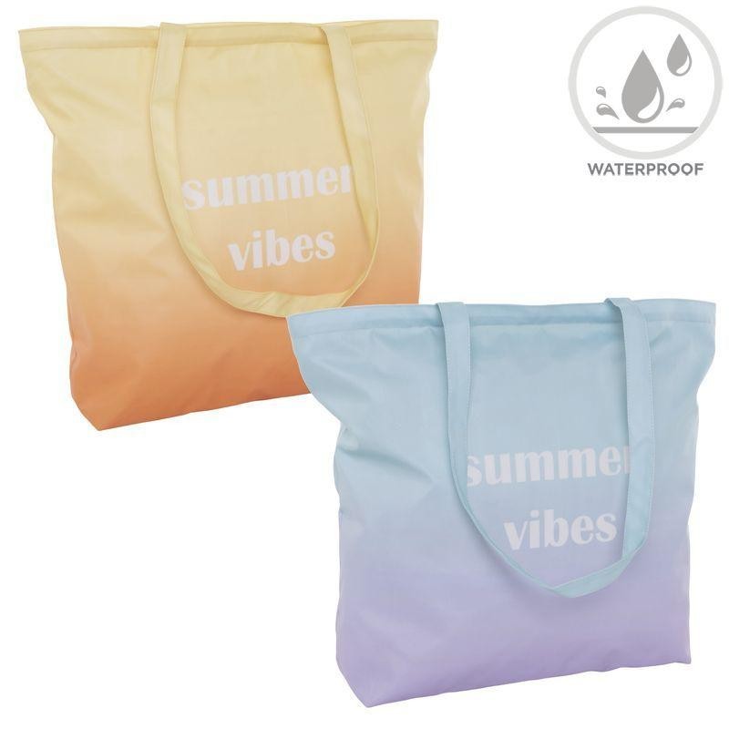 BOLSA PLAYA CON CREMALLERA WATERPROOF DEGRADADO