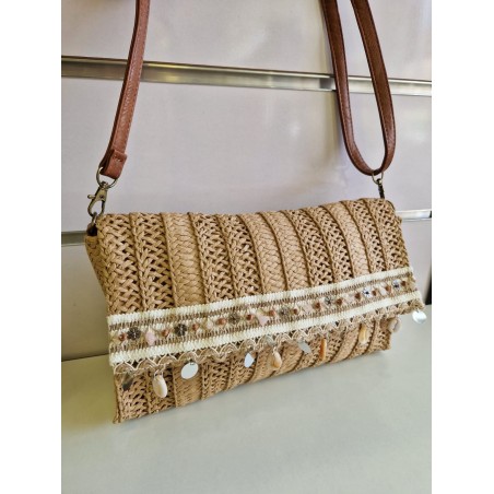 BANDOLERA RAFIA ABALORIOS
