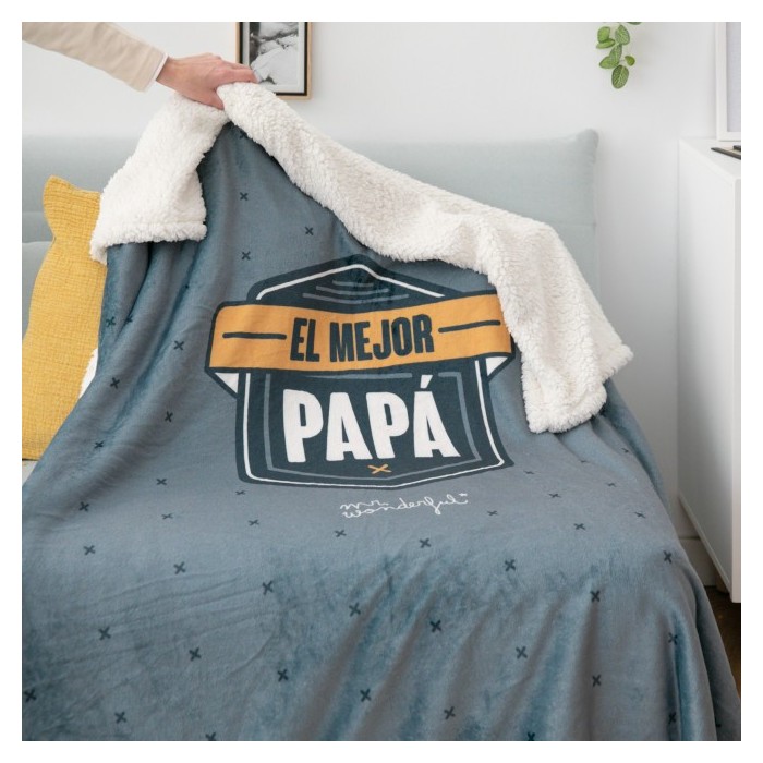 MANTA FUNDA PARA EL MEJOR PAPA