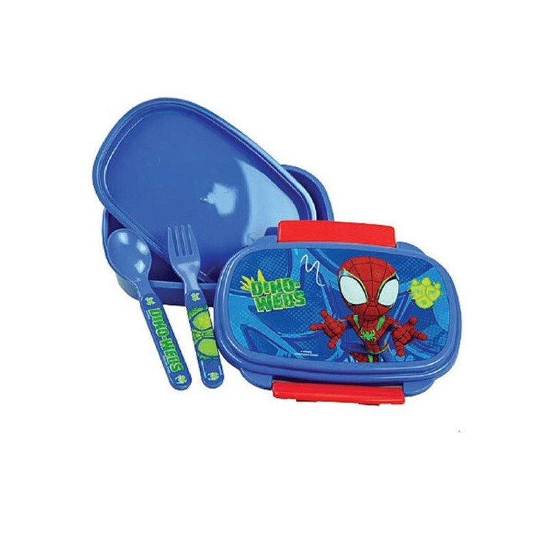 SANDWICHERA CON CUBIERTOS SPIDERMAN