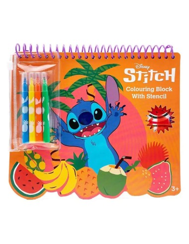 LIBRO DE COLOREAR   ROTULADORES STITCH