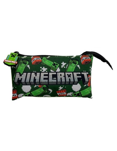 ESTUCHE TRIPLE MINECRAFT