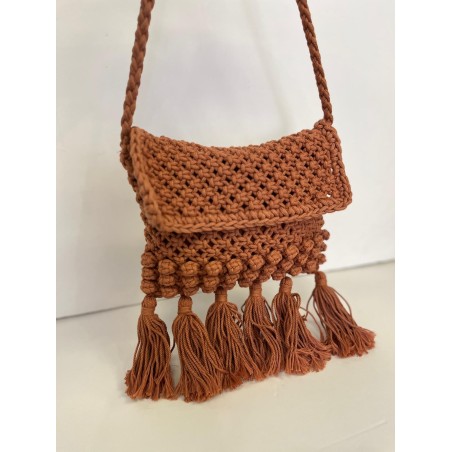 BANDOLERA MACRAMÉ FLECOS