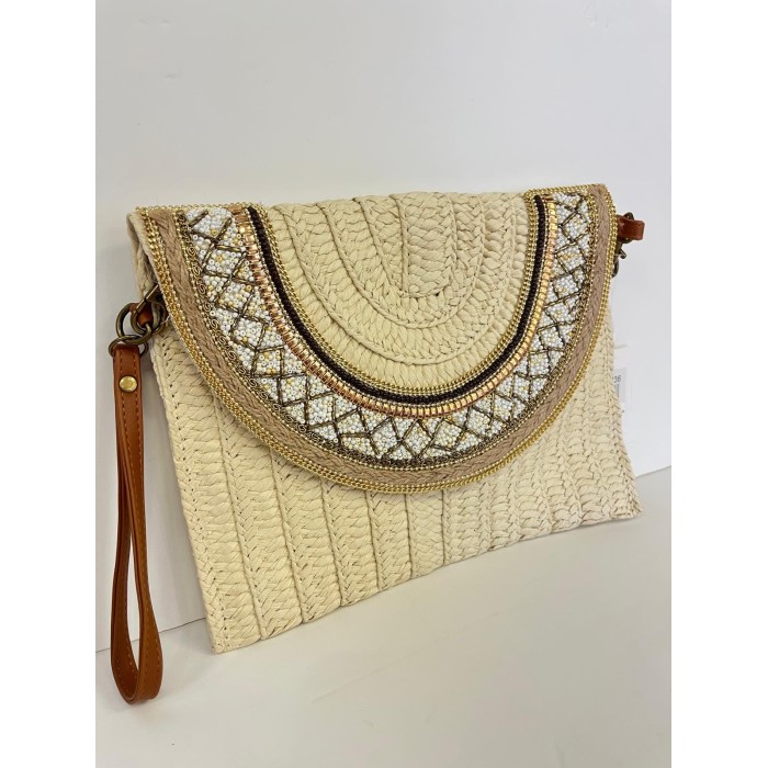 BOLSO CARTERA RAFIA HELEN