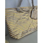 BOLSA PLAYA RAYAS DORADO