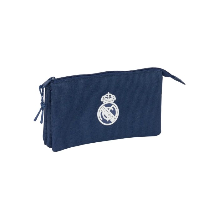ESTUCHE TRIPLE REAL MADRID AZUL MARINO