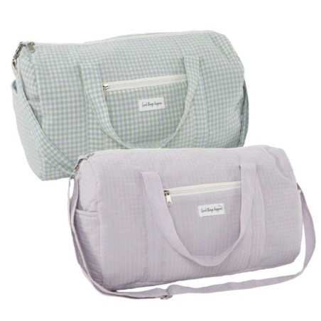 BOLSA VIAJE VICHY PASTEL 