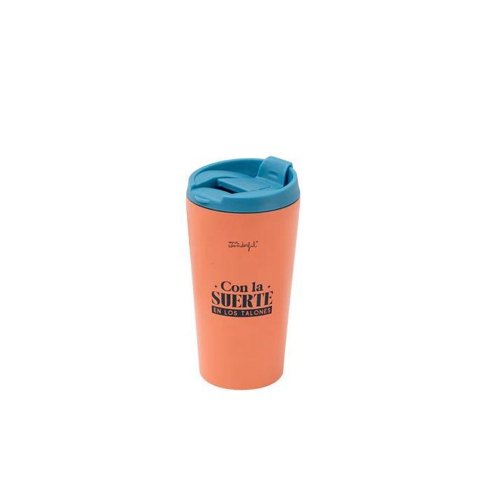 TAZA TAKE AWAY TÉRMICA - CON LA SUERTE EN 