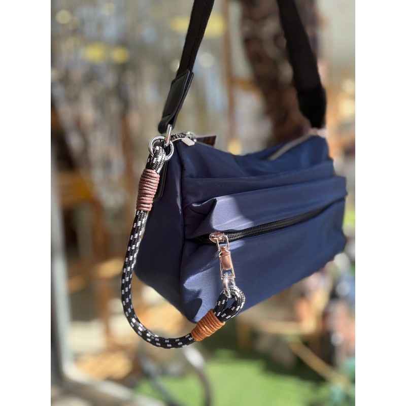 BANDOLERA NAYLON DETALLE CUERDA