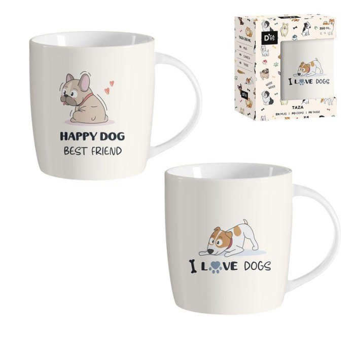 TAZA 350ML PERROS