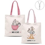 BOLSA ALGODON GATOS